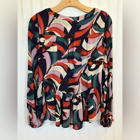 Anthropologie Maeve Cheyenne Peplum top - Picture 8 of 11